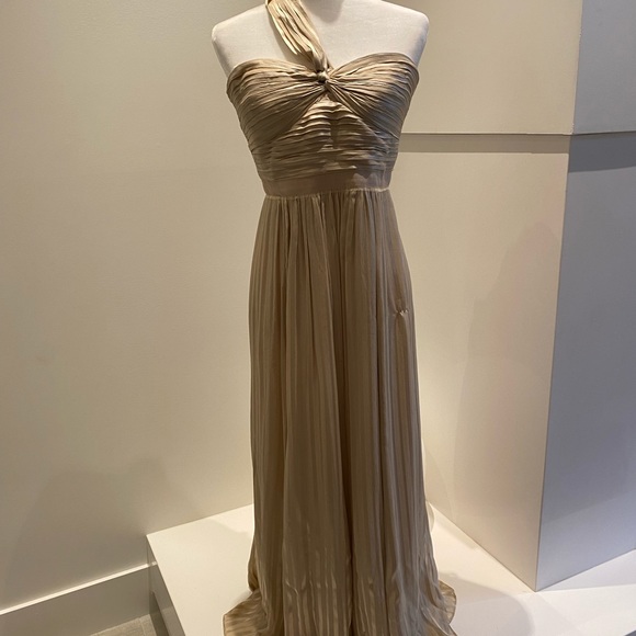 Champagne chiffon evening gown - Picture 1 of 6
